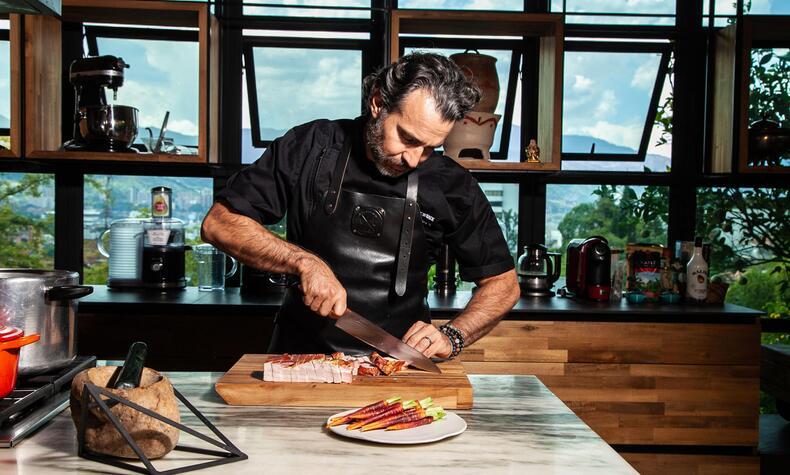 Pedro Fernandez says that cooking is all about putting two or three ingredients together and letting the magic happen. chef experience gastronomy gourmet gastronomy colombia the chef is back