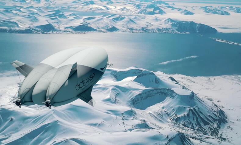 sustainable aviation airship oceanSky