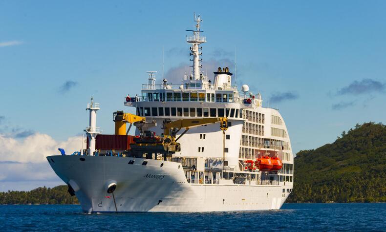 luxury cruise liner Aranui Polynesia