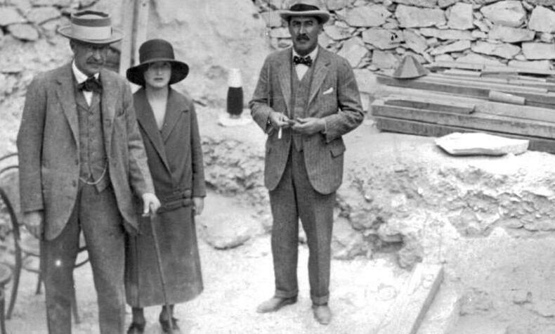 Lady Evelyn, Carter and Carnarvon were the first people to enter Tutankhamun's tomb in 1922. lady evelyn herbert tutankhamun tomb