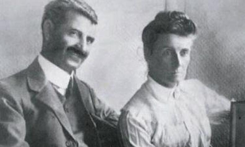 Margaret Fountaine with her partner and guide Khalil Neimy. margaret fountaine with khalil neimy