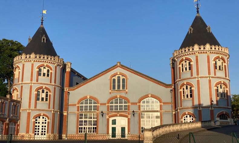 Building of the Pommery cellars, located on the outskirts of Reims. pommery winery