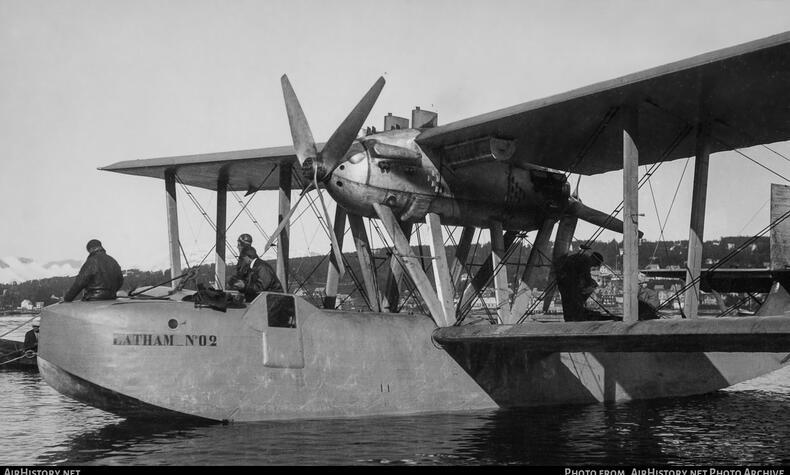 Amundsen went to rescue Nobile aboard the seaplane Latham. He never returned and his remains were never found. Latham Amundsen seaplane