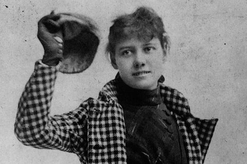 This is how Nellie Bly was dressed when she undertook her particular round-the-world trip at the age of 26. nellie bly
