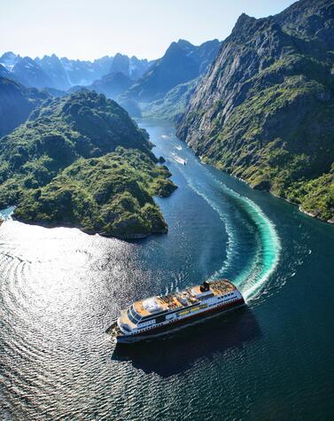 luxury cruise liner Hurtigruten Norway