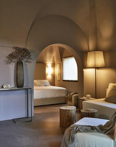 An elegant and unique interior design that plays with light and shadow to keep the interiors fresh sikelia pantelleria