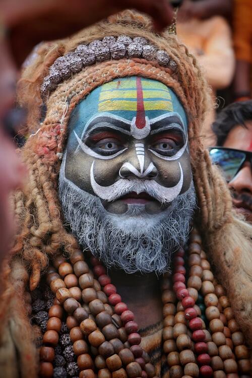 The Sadhu are groups of holy warriors present in Kumbh Mela. Photo: Dhananjay Sharma.