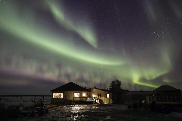travel luxury remote nature aurora borealis in Canada arctic arctic Churchill Wild.