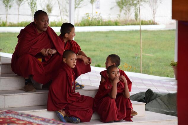 Drepung was home to 7 colleges and a total of 10,000 monks in its heyday. remote luxury travel to Ladakh India drepung monastery