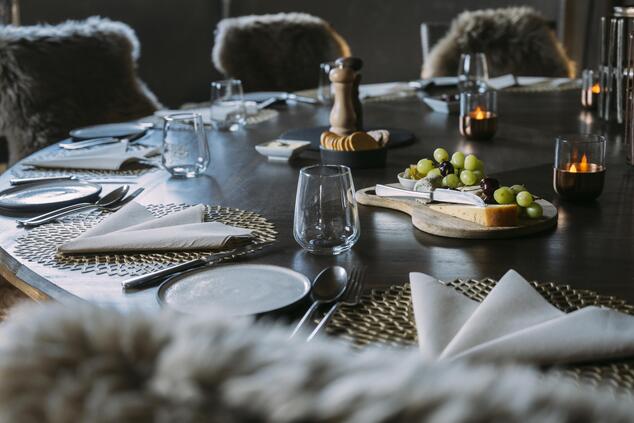 Dark woods bring a Victorian touch to the interior, paying homage to the golden age of polar exploration. Photos: White Desert. antarctica white desert luxury trip.