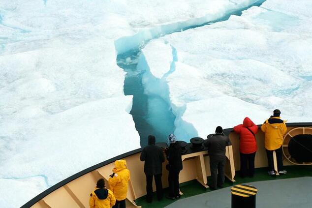 In the coldest months, the thickness of the ice can reach several meters. luxury cruise rovaniemi icebreaker