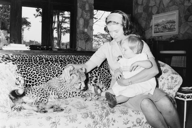 In the family it was common to have wild animals as pets cottar's safari camp kenya masai mara