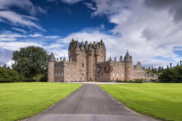 Glamis Castle was the maiden residence of Queen Elizabeth Bowes-Lyon, mother of Queen Elizabeth II. Glamis Castle Scotland