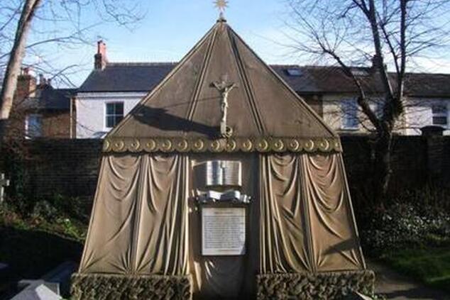 Richard F. Burton is buried in this Bedouin-style tomb in Surrey, England. tomb richard francis burton surrey