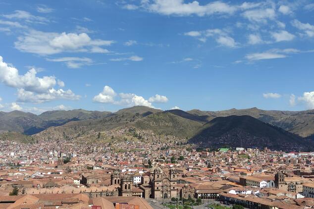 Panoramic view of the city of Cuzco from the San Blas lookout point. Photo: David Gavilán. san blas viewpoint