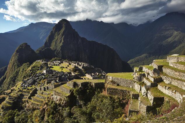 Machu Picchu, the Inca citadel built in the 15th century. peru machu picchu luxury train trip