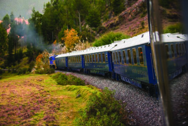 hiram bingham luxury train peru.