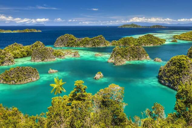 The Raja Ampat archipelago consists of 1,500 islands. raja ampat