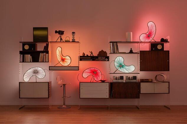 Chad Lake table lamp assembly at Design Miami.