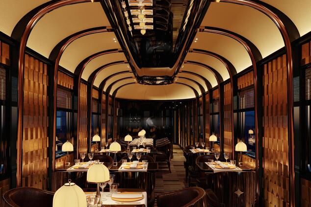 Interiors of the Orient Expres La Dolce Vita