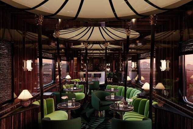 Interiors of the Orient Expres La Dolce Vita