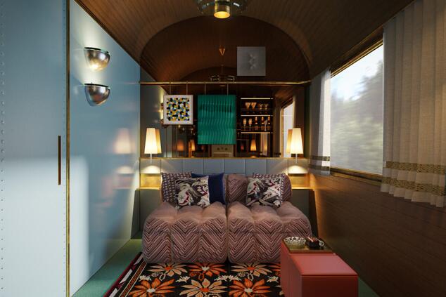 Interiors of the Orient Expres La Dolce Vita