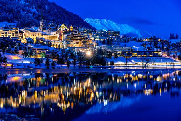 St. Moritz, by night.