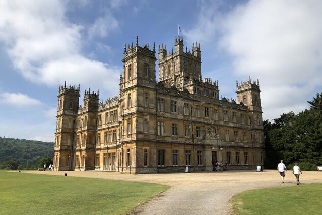Highclere Castle, the setting of the famous Downton Abbey series. Highclere Castle