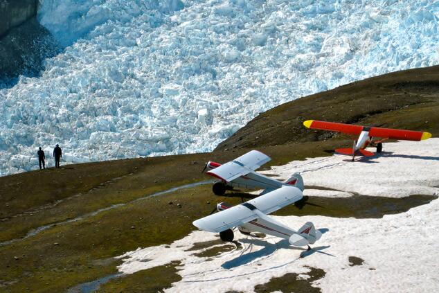 The small plane makes it possible to fly over the most remote areas of Alaska. alaska ultima thule