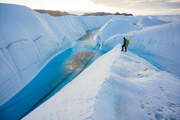 white desert antarctica camp.