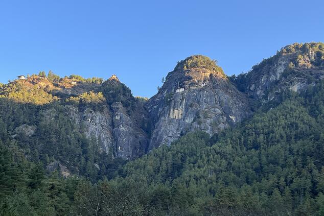 View of Tiger's Nest from the base