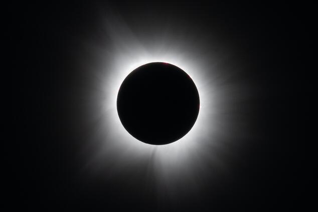 Photo: NASA. Solar eclipse