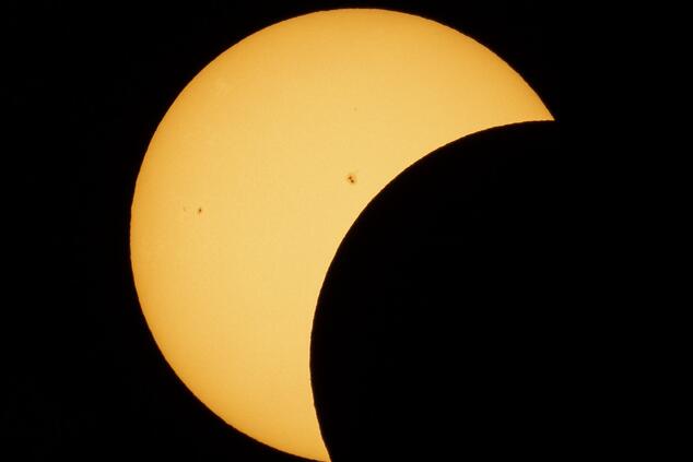 Partial eclipse. Photo: NASA. Eclipse NASA