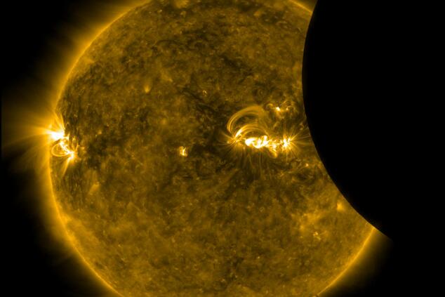 Photo: NASA. Solar eclipse