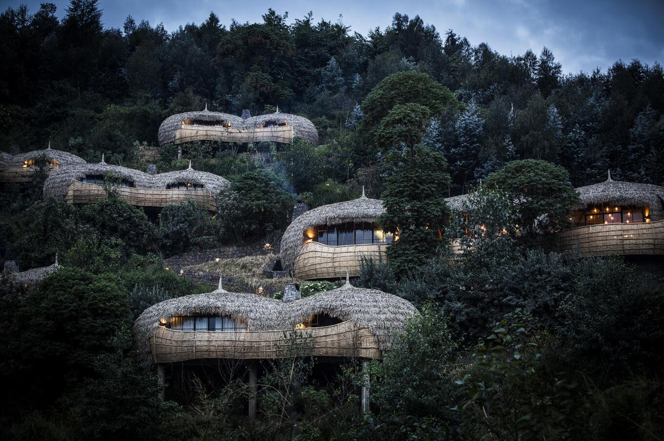 travel luxury Bisate lodge trekking gorillas Rwanda