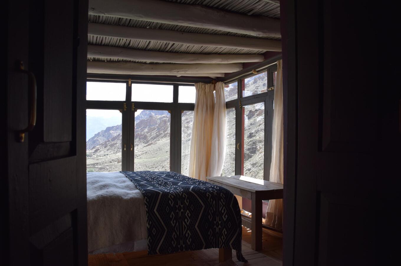 The experience of staying in a private home in traditional villages lost in the mountains. travel luxury remote luxury Ladakh India shakti