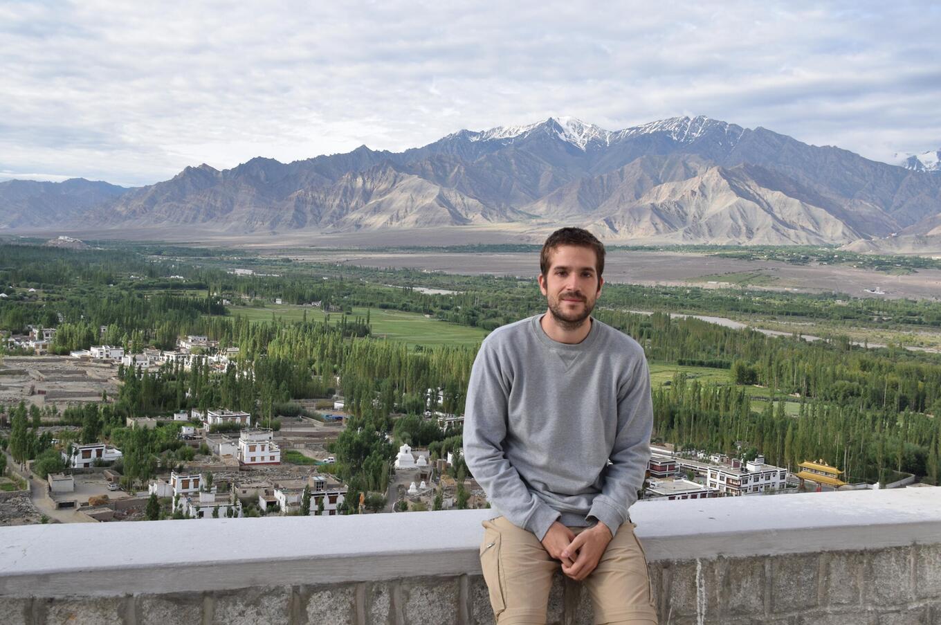 Daniel Collado, senior travel designer, during his trip to Ladakh. remote luxury travel Ladakh India