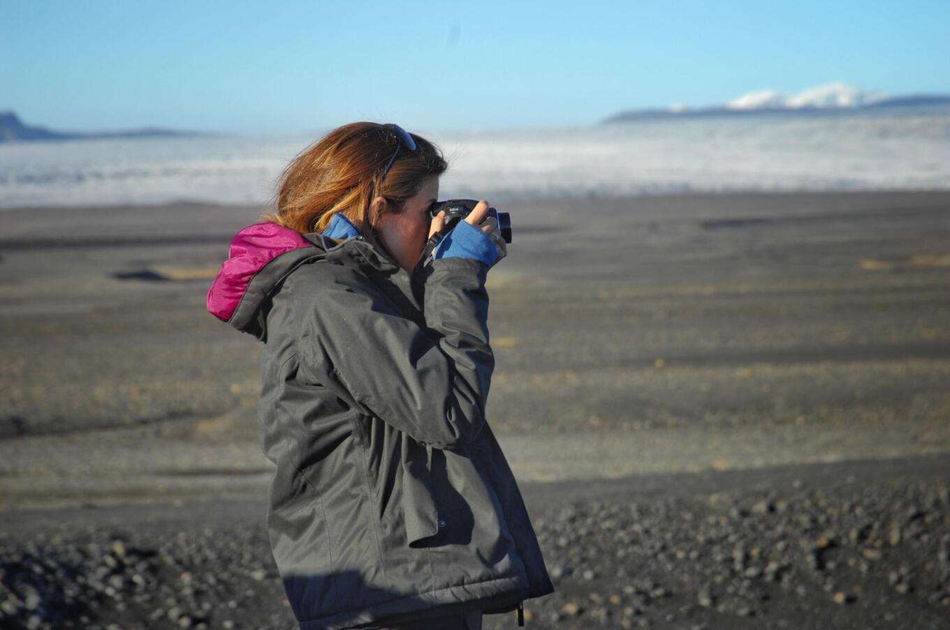 Africa Llamas, during her trip to Iceland. luxury adventure travel Iceland