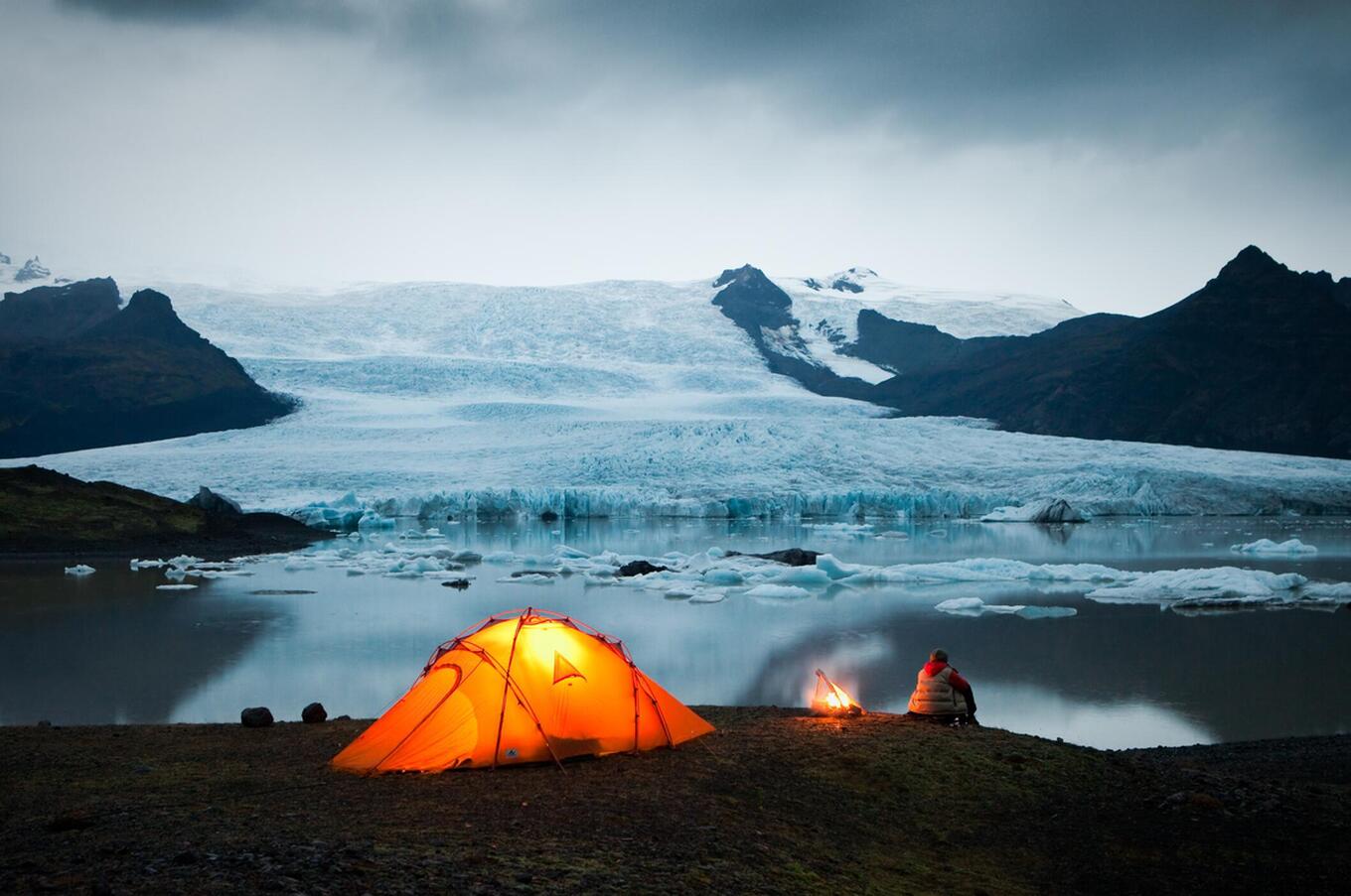 luxury adventure travel iceland glacier camp
