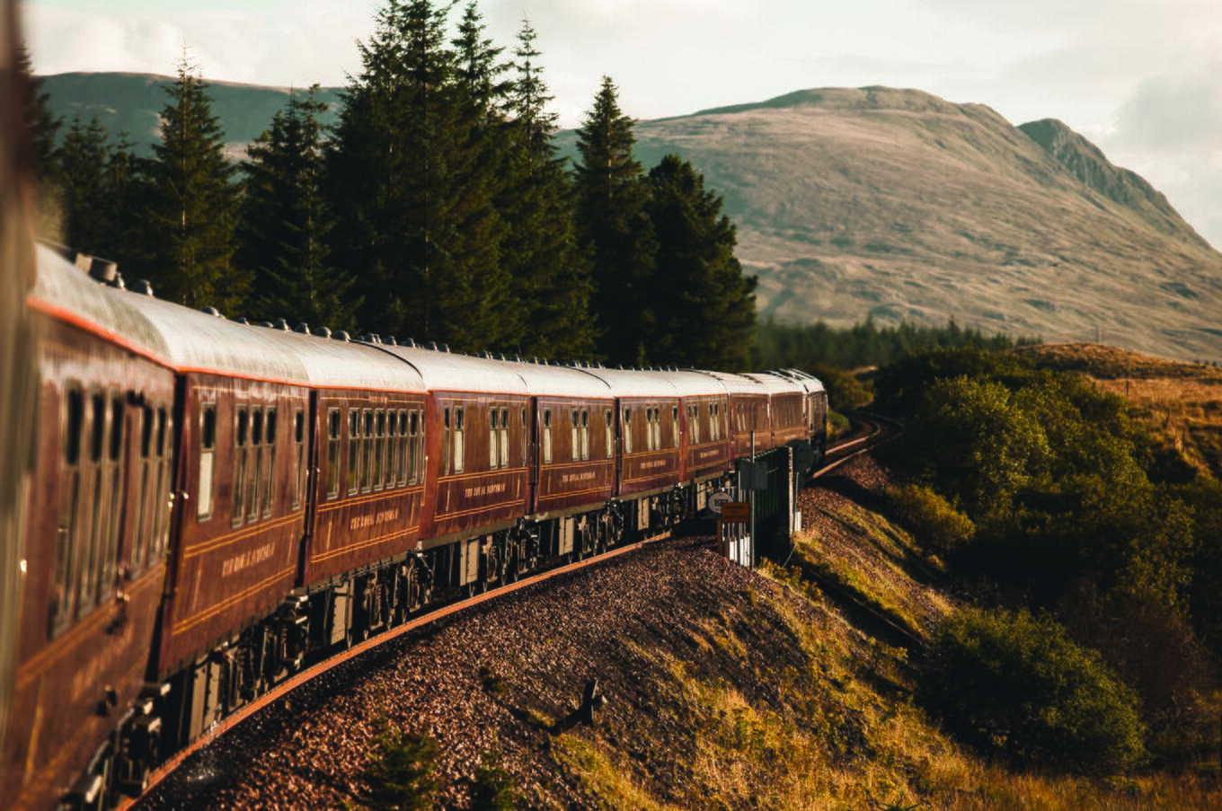 luxury train travel Scotland Belmond Royal Scotsman