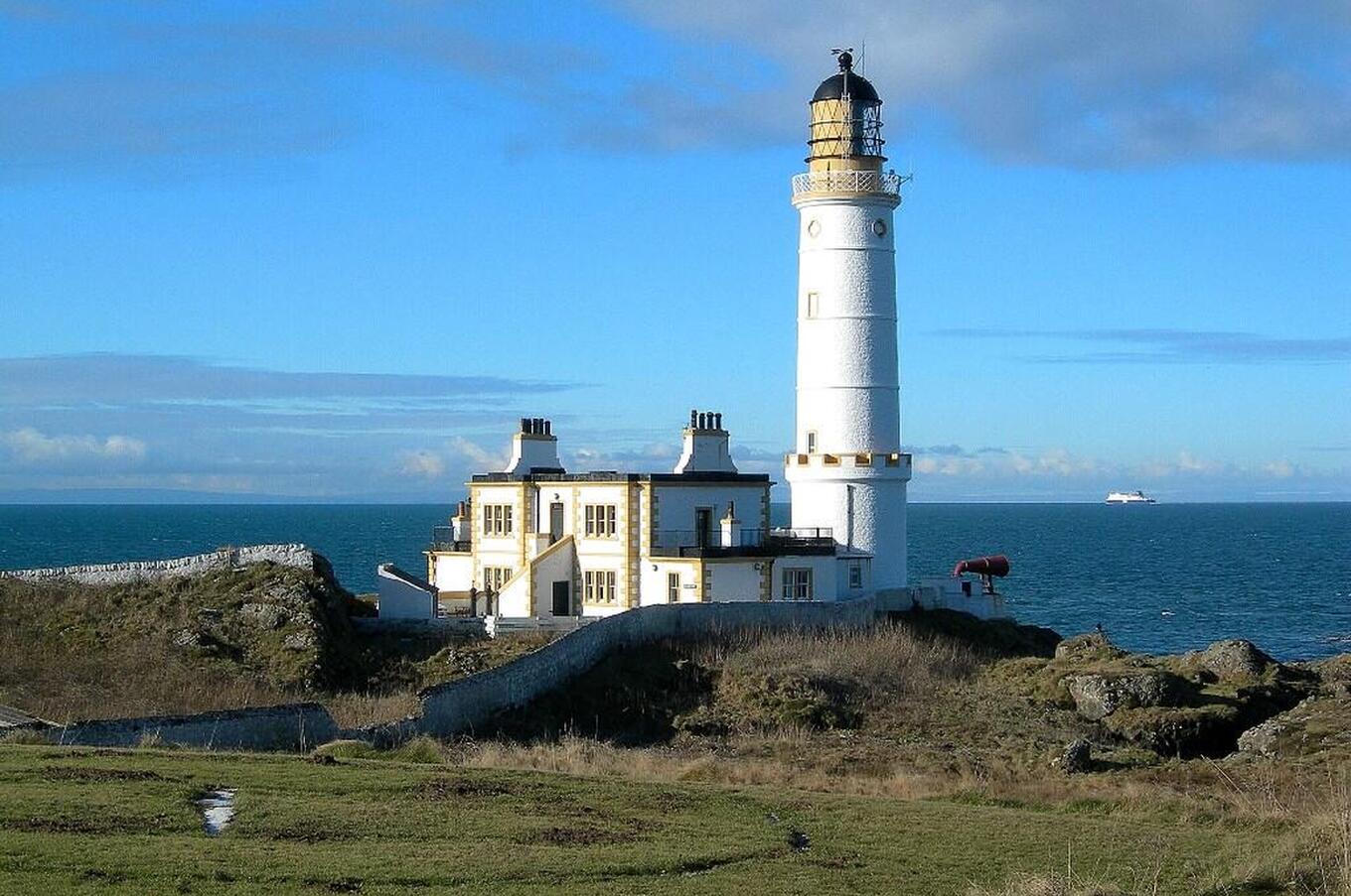 Corsewall lighthouse was built in 1815 on the north coast of Scotland. Photo: Wikipedia. corsewall lighthouse