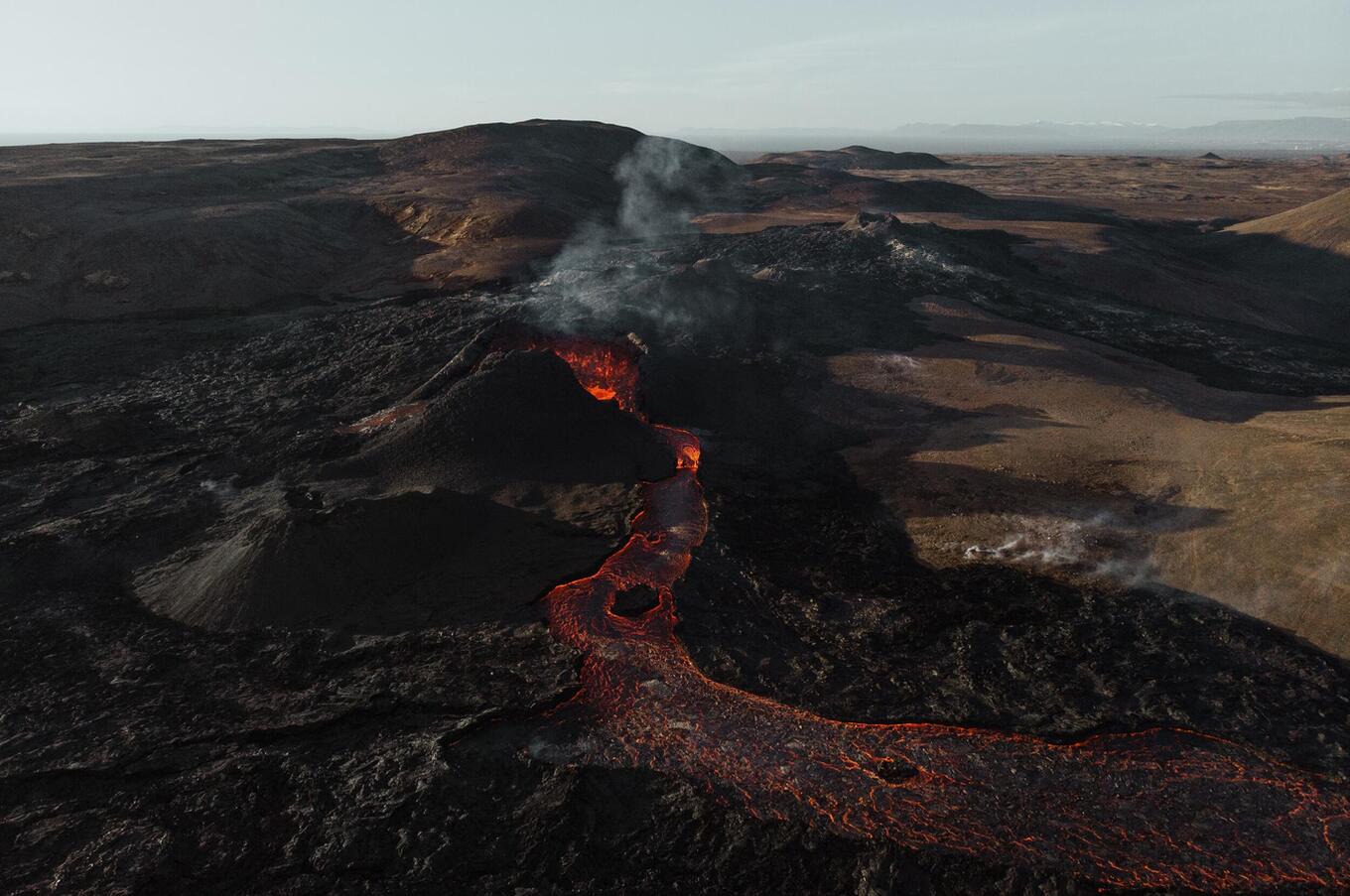 Fagradalsfjall is a subglacial shield volcano located on the Reykjanes peninsula in Iceland. Photo: Deborah Diem. fagradalsfjall volcano Iceland
