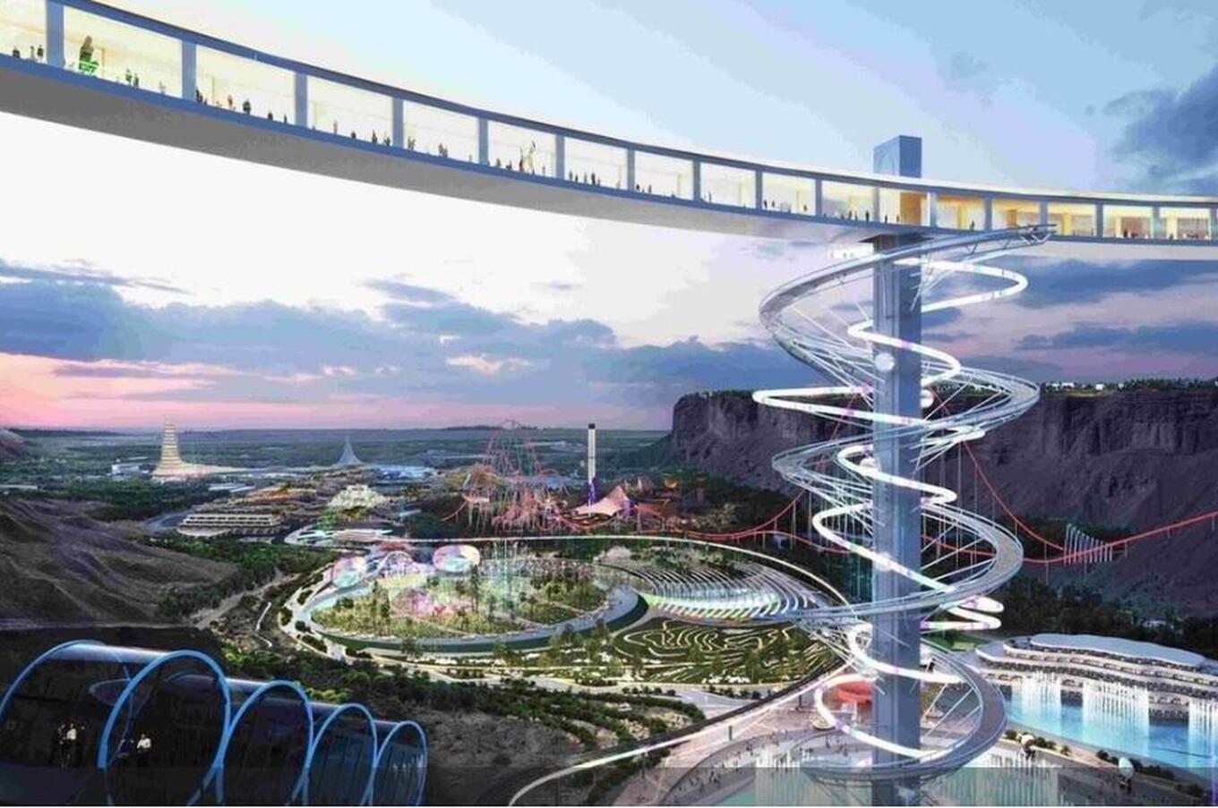 Imagined visualization of NEOM. neom sustainable city saudi arabia Neom saudi arabia
