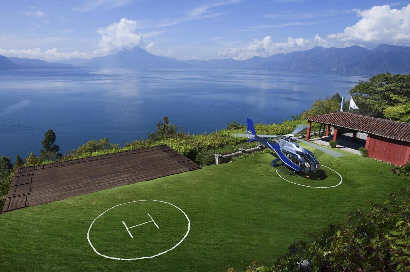 Heliport at Casa Palopó.