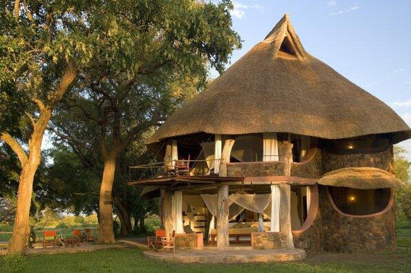 Private safari village in Lower Zambezi National Park - Zambia