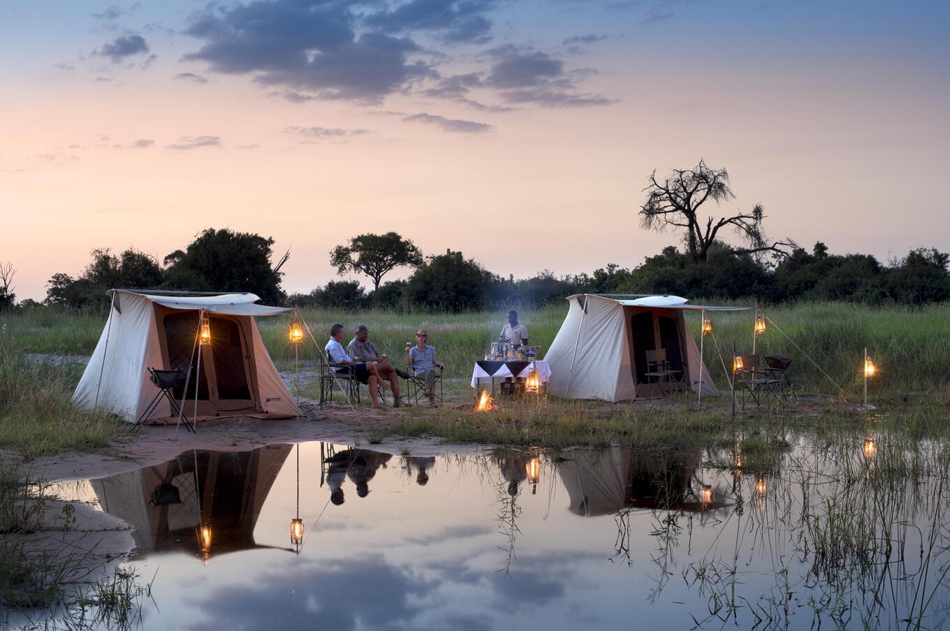 Mobile safari in the Selinda Channel in Botswana