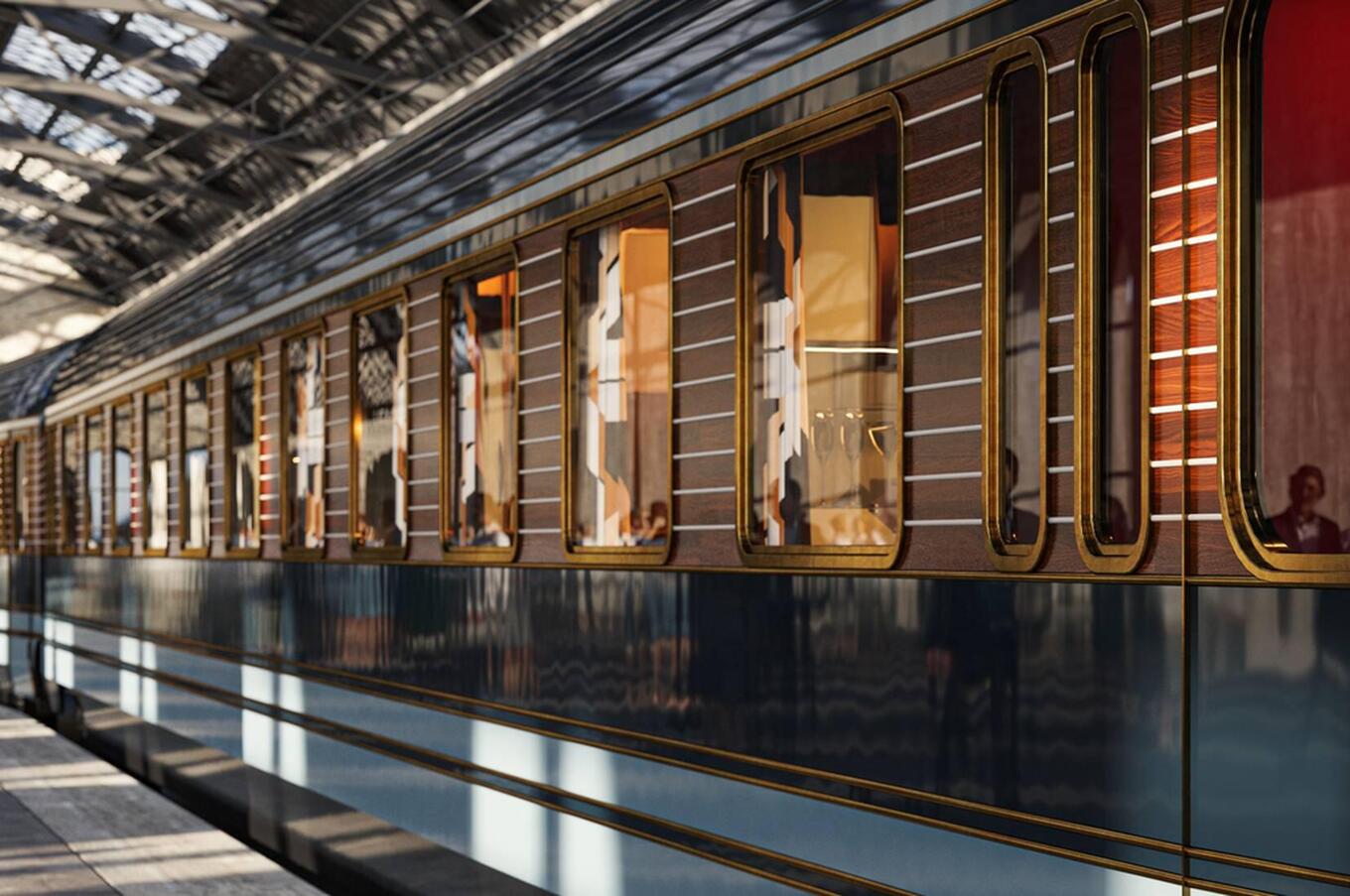 Final appearance of the Orient Express La Dolce Vita. Final look of the Orient Express La Dolce Vita