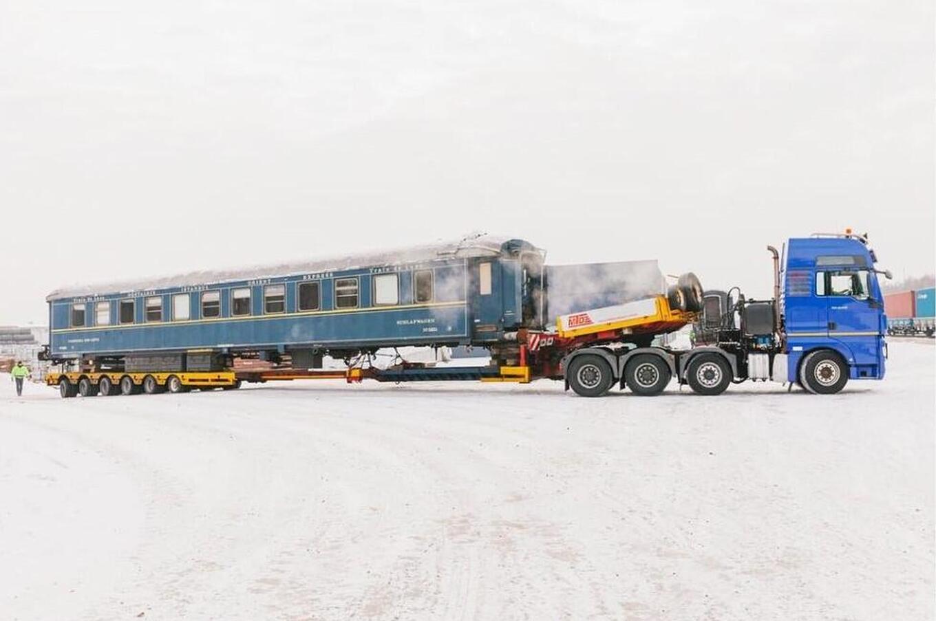 One of the wagons found in Poland One of the wagons found in Poland Orient Express Restoration