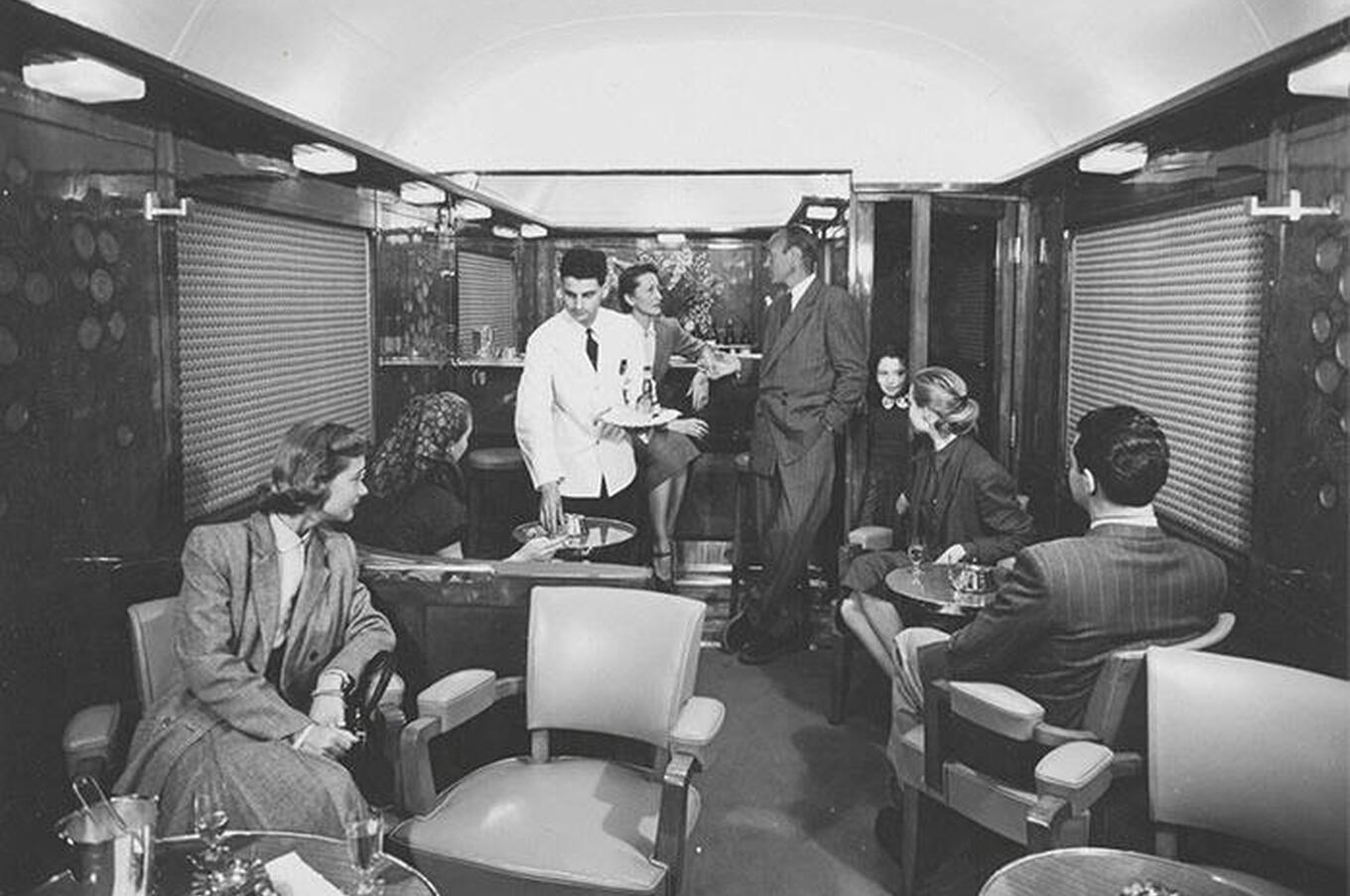 The Orient Express was a social gathering place. Everything began and ended in its bar car. Orient Express.