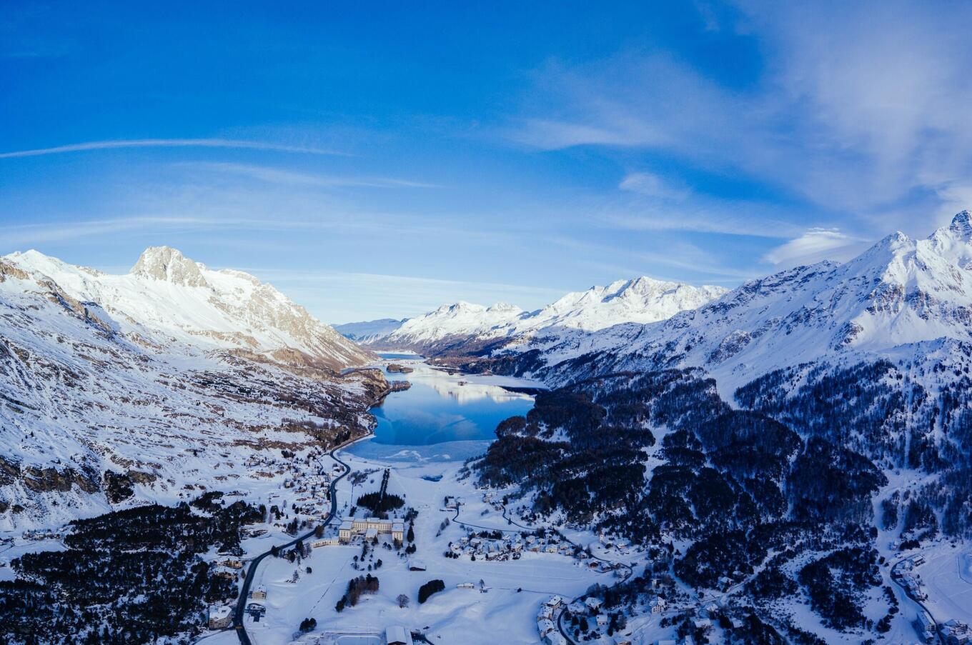 The Maloja snake phenomenon can be seen in this valley. Photo by Marc Siegrist.